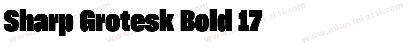 Sharp Grotesk Bold 17字体转换